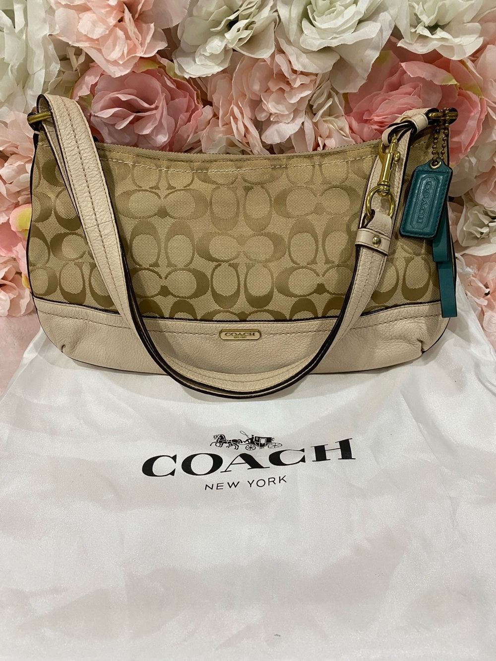 Coach Signature Jacquard Shoulder Bag